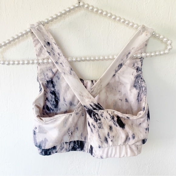 Strut-This Revolve Marble Tie Dye Criss Cross Back Sports Bra - Picture 2 of 6